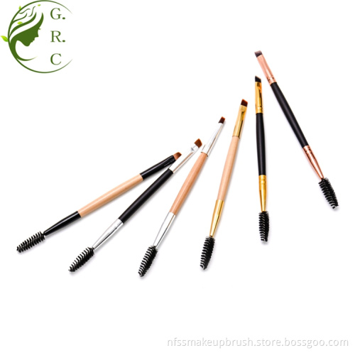 Double-end Makeup Spoolie Eyebrow Brush Angled with Spoolie